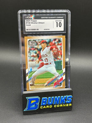 2021 Shohei Ohtani Gold Topps CGC 10