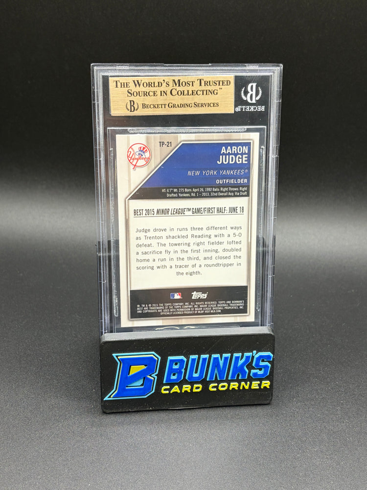 2015 Aaron Judge Refractors Top Prospects Beckett 9.5