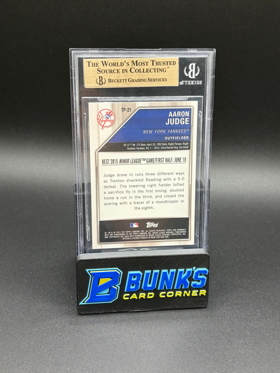 2015 Aaron Judge Refractors Top Prospects Beckett 9.5
