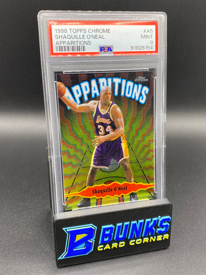 1998 Shaquille O'Neal Apparitions PSA 9