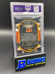 2020 Joe Burrow Die-Cut Blue Prizm PSA 9