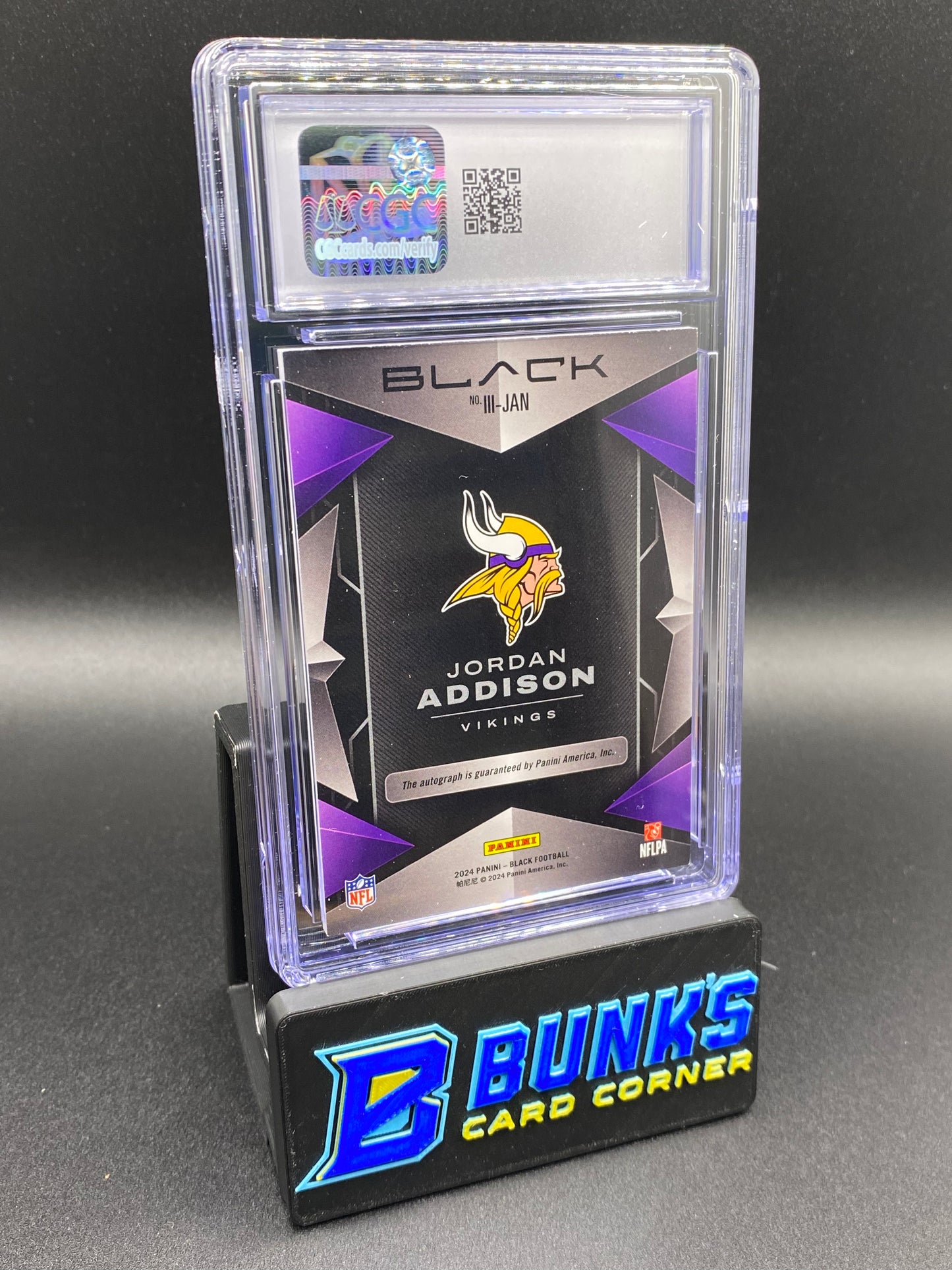 2024 Jordan Addison Instant Impact Ink CGC Authentic 118/149