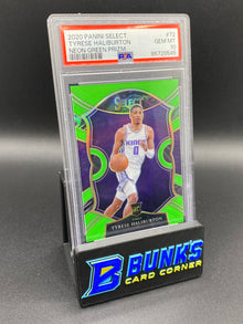 2020 Tyrese Haliburton Neon Green Prizm PSA 10