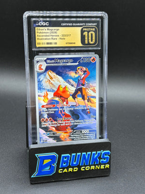 Ethan's Magcargo Illustration Rare Holo CGC Pristine 10