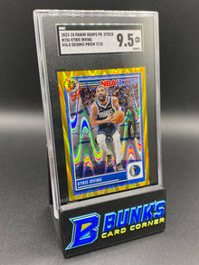 2023-24 Kyrie Irving Gold Seismic Prizm 7/10 SGC 9.5