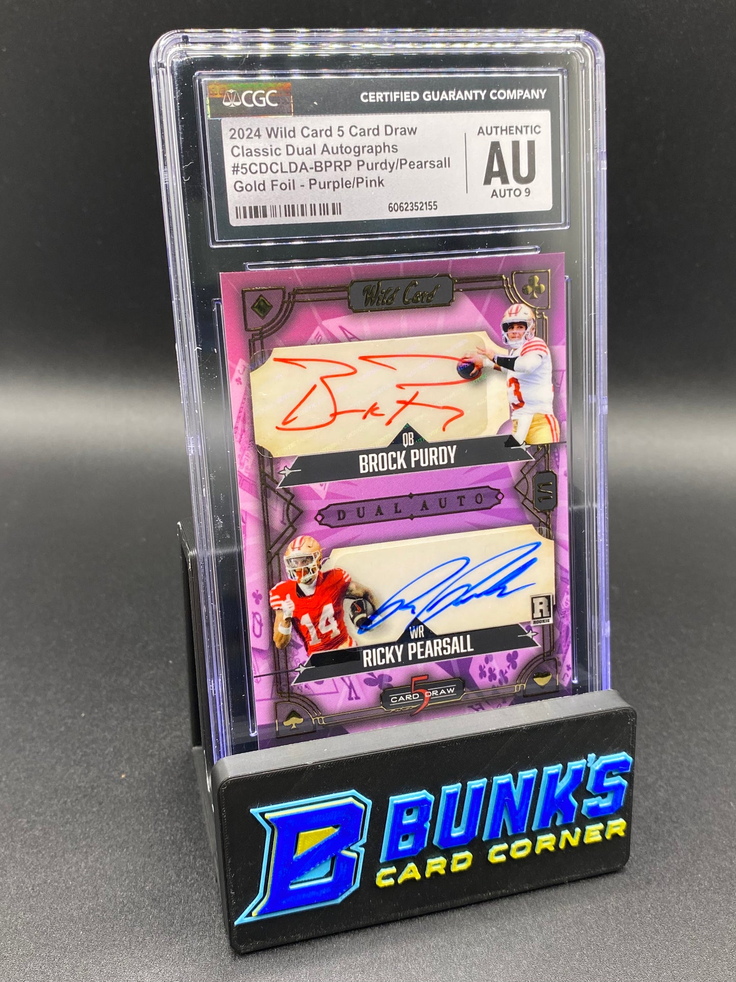 2024 Purdy/ Pearsall Autos Gold Foil Purple/Pink PSA Authentic