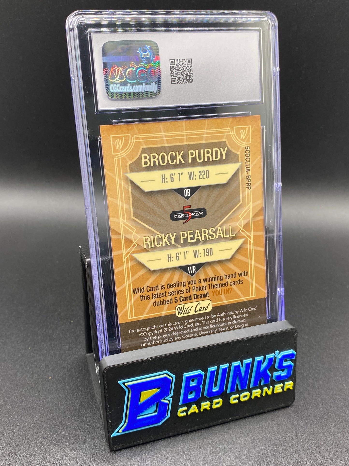 2024 Purdy/ Pearsall Autos Gold Foil Purple/Pink PSA Authentic