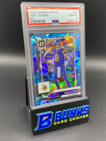 2022 Kirk Cousins Ice PSA 10 POP 1 3/15