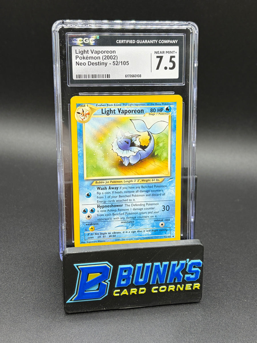 Light Vaporeon Neo Destiny CGC 7.5
