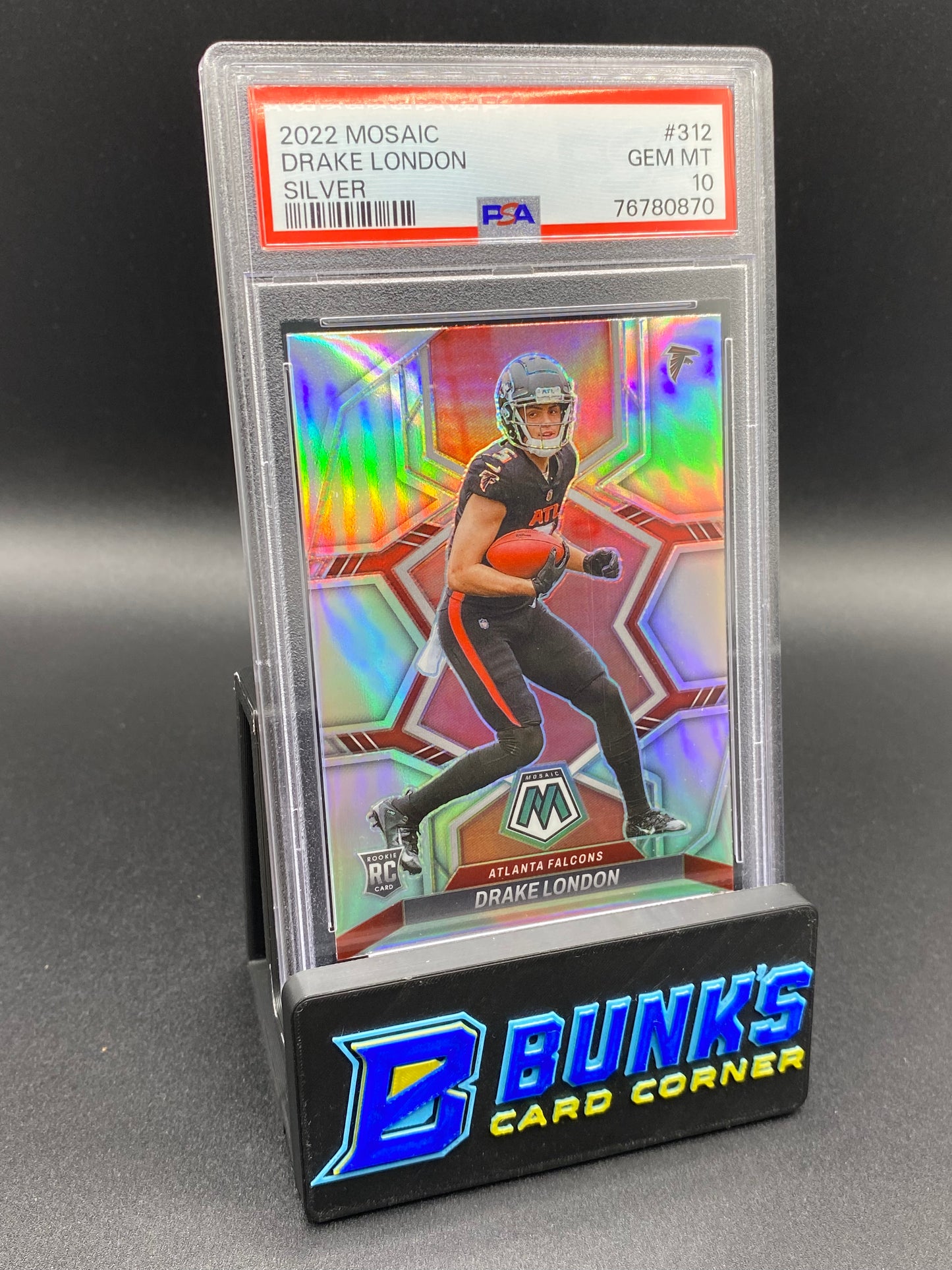 2022 Drake London Silver PSA 10