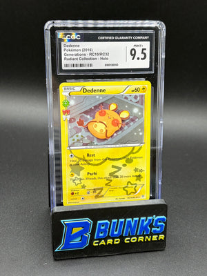 Dedenne Radiant Collection Holo CGC 9.5