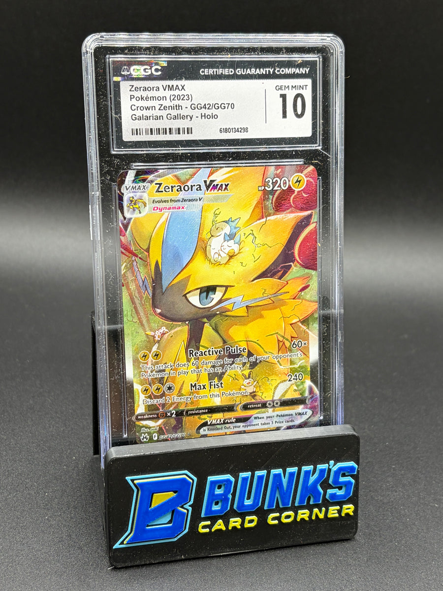 Zeraora VMAX Galarian Gallery Holo CGC 10
