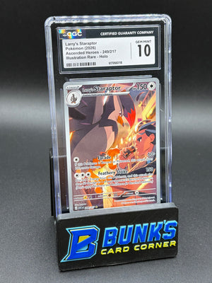 Larry's Staraptor Illustration Rare Holo CGC 10