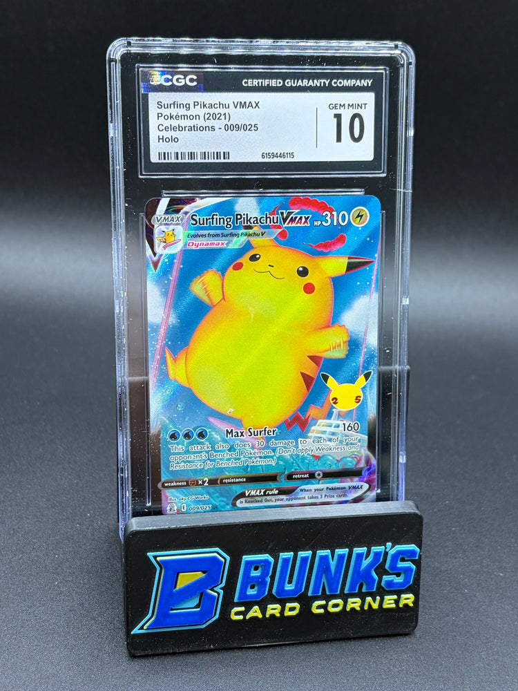 Surfing Pikachu VMAX Holo CGC 10