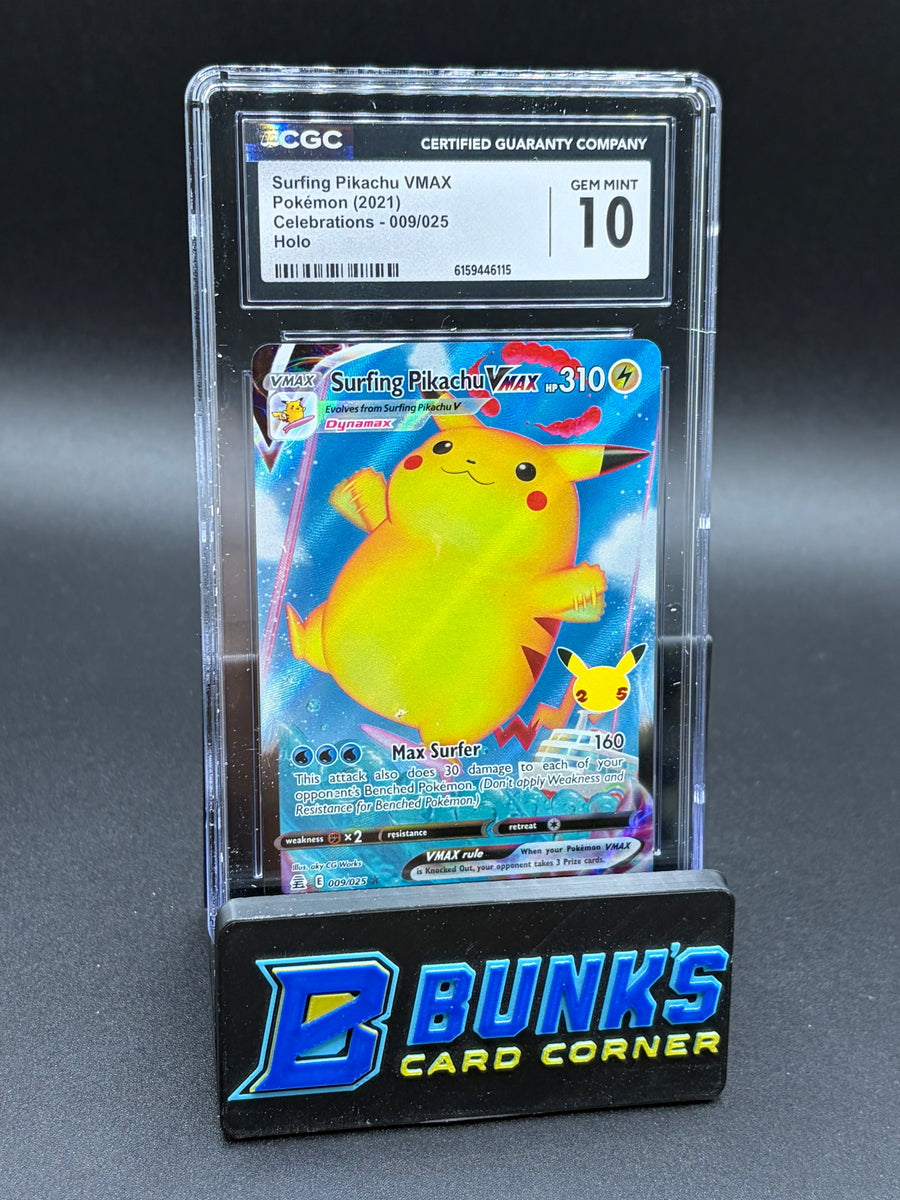 Surfing Pikachu VMAX Holo CGC 10