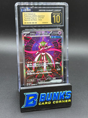 Iron Valiant ex SAR Holo CGC Pristine 10 Japanese