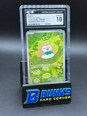 Rowlet Illustration Rare Holo CGC 10