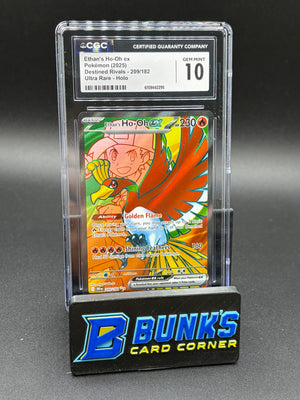 Ethan's Ho-Oh ex Ultra Rare Holo CGC 10