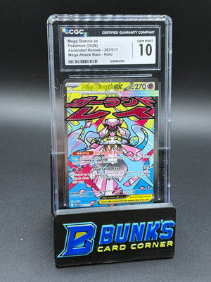 Mega Diancie ex Mega Attrack Rare Holo CGC 10
