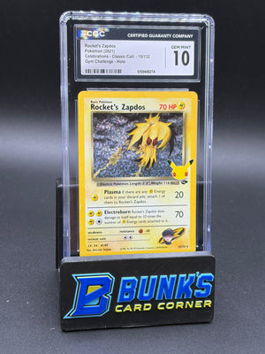Rocket's Zapdos Gym Challenge CGC 10