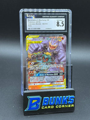 Marshadow & Machamp GX Holo CGC 8.5