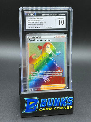 Cynthia's Ambition Rainbow Rare Holo CGC 10