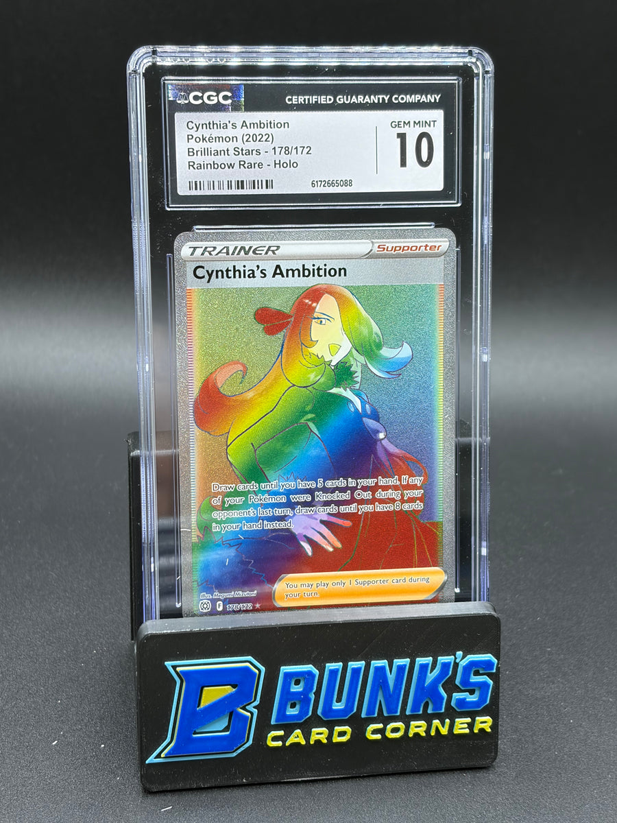 Cynthia's Ambition Rainbow Rare Holo CGC 10