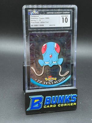 Tentacool Silver Foil CGC 10