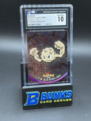 Geodude Silver Foil CGC 10
