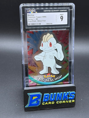 Machop Silver Foil CGC 9
