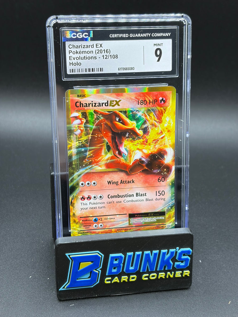 Charizard ex Holo Evolutions CGC 9