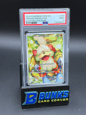 Hisuian Growlithe Illustration Rare PSA 9