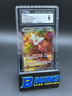 Rotom V Ultra Rare Holo CGC 9