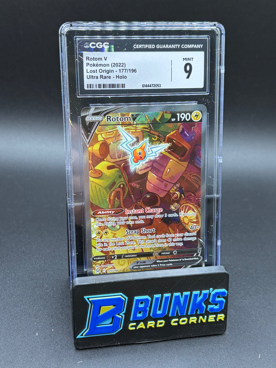Rotom V Ultra Rare Holo CGC 9