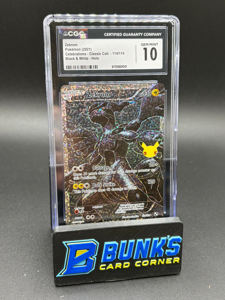 Zekrom Black & White Holo CGC 10