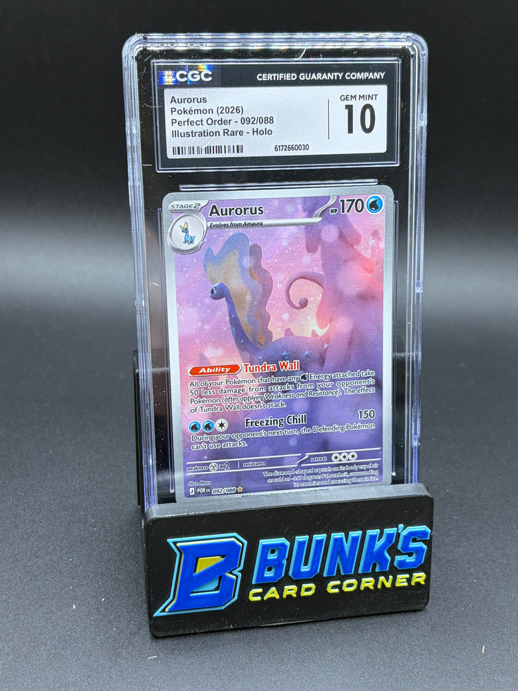 Aurorus Illustration Rare Holo CGC 10