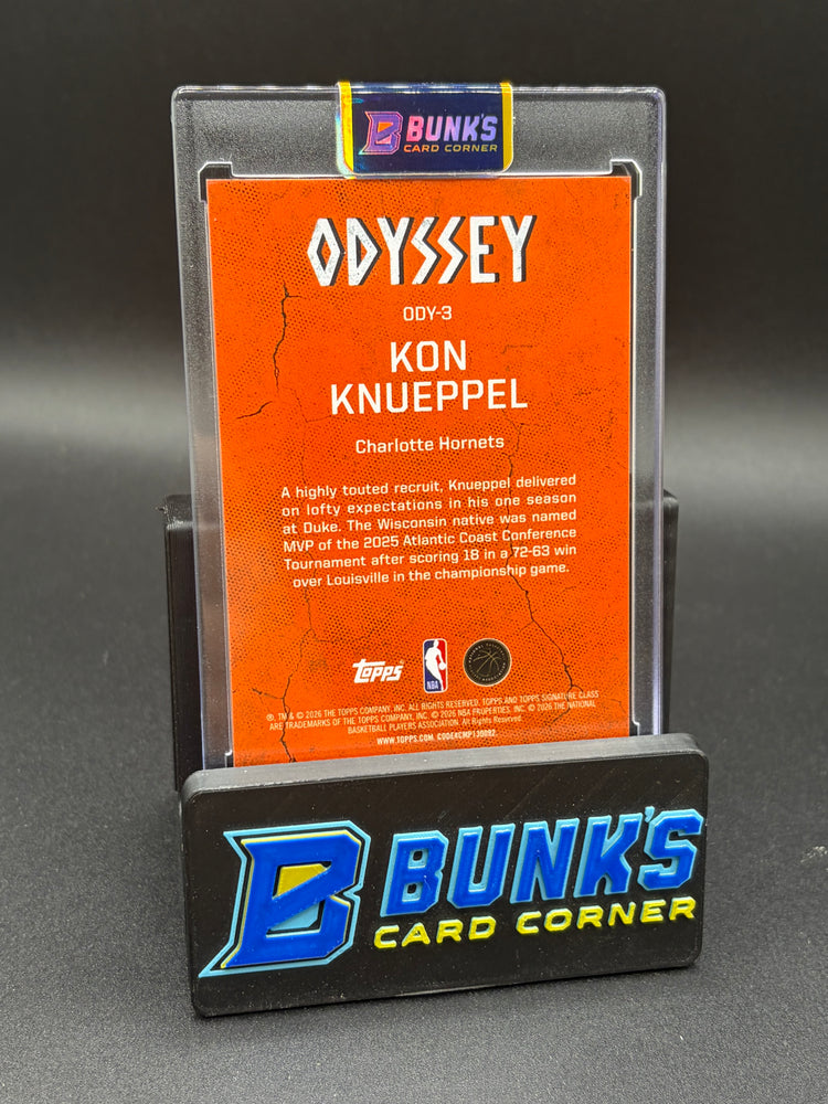 2026 Kon Knueppel Odyssey Topps RC SSP