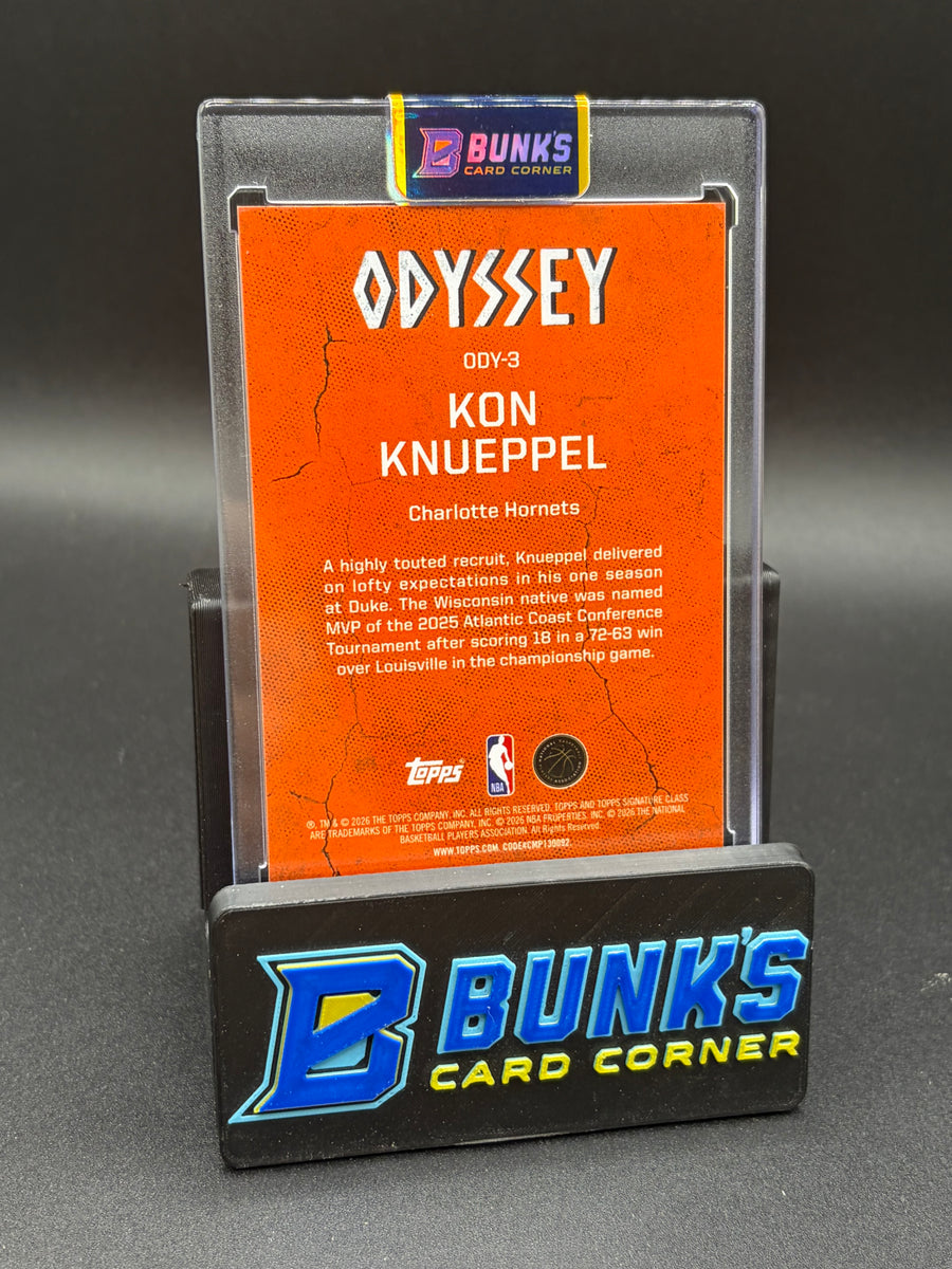 2026 Kon Knueppel Odyssey Topps RC SSP