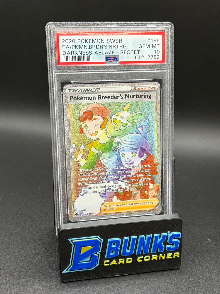 Pokemon Breeder's Nurturing Secret PSA 10