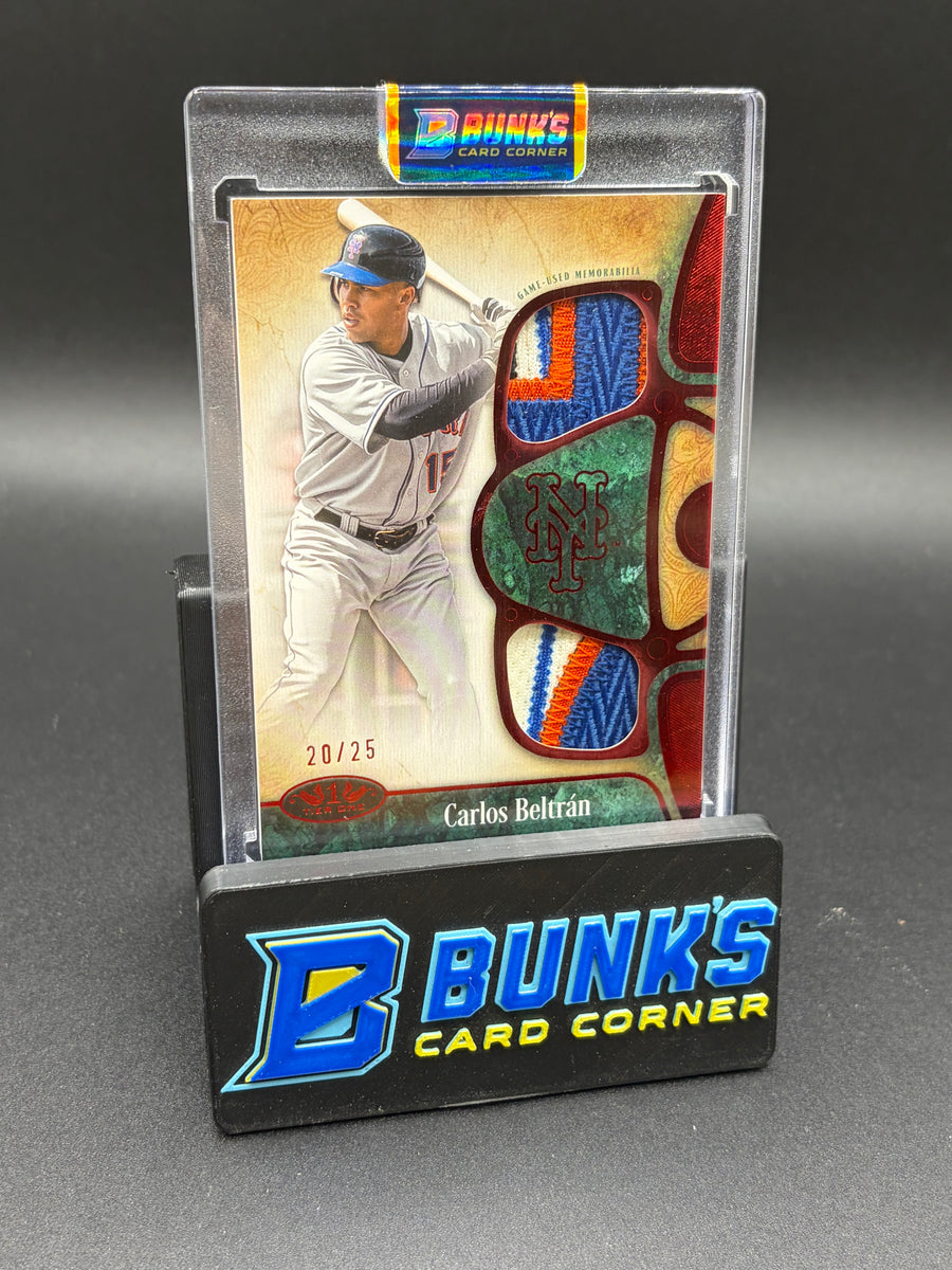 2026 Carlos Beltran Tier One Dual Patch Game Used 20/25
