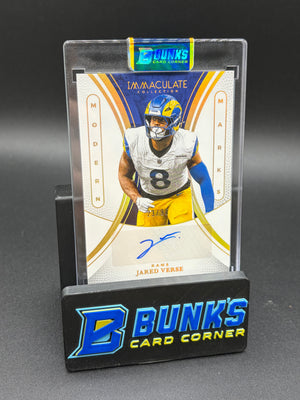 2025 Jared Verse Immaculate Collect Modern Marks Auto 23/99