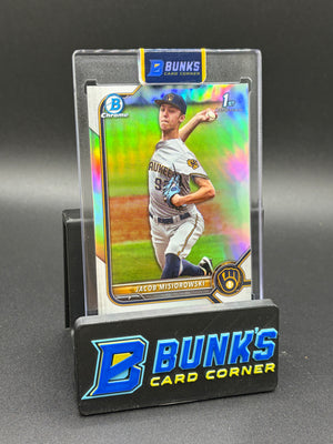 2022 Jacob Misiorowski 1st Bowman Refractor Topps