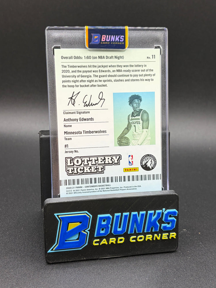 2020-21 Anthony Edwards Lottery Ticket Rookie