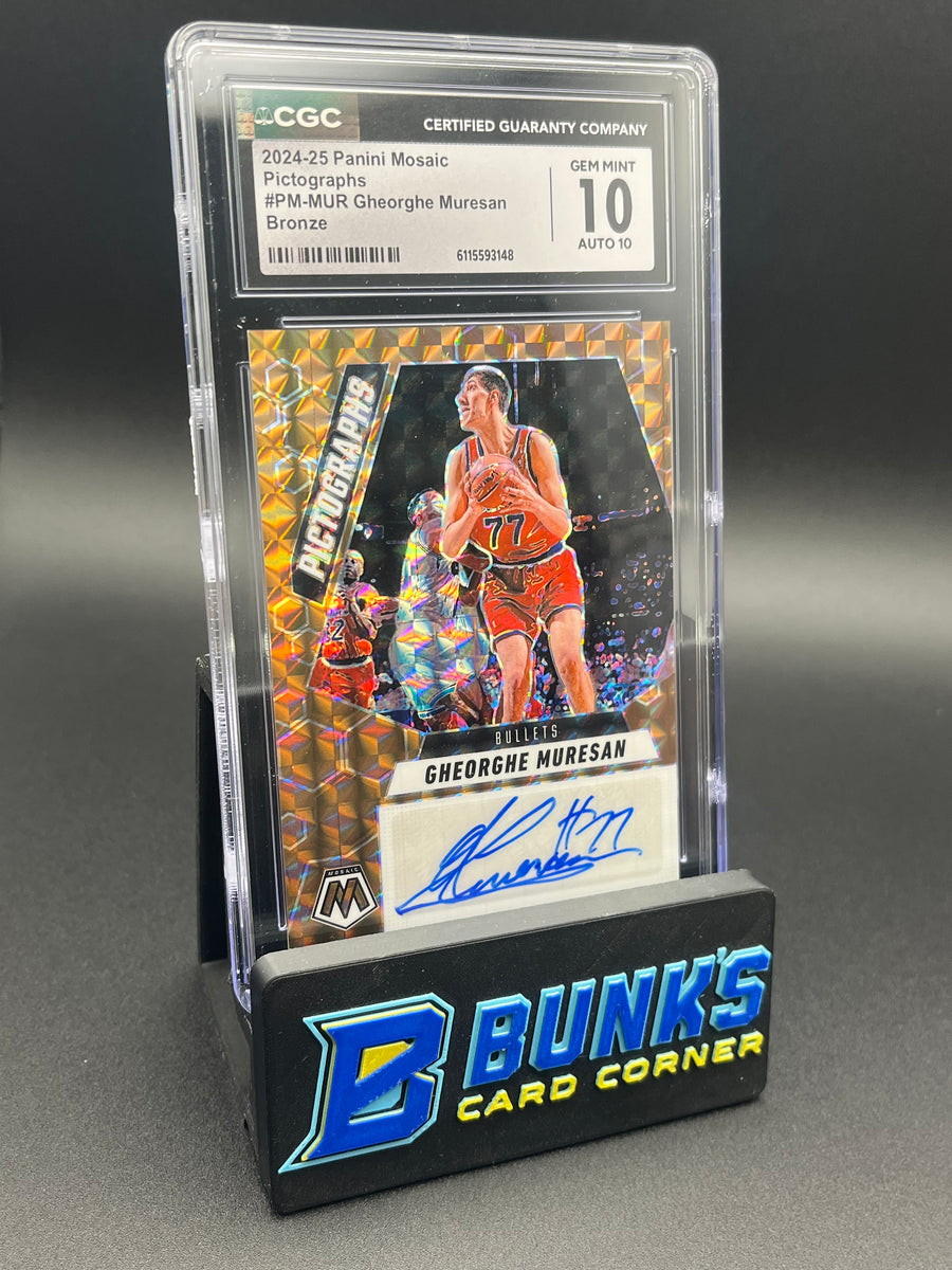 2024-25 Gheorghe Muresan Bronze Pictographs CGC 10 Auto 10 46/49