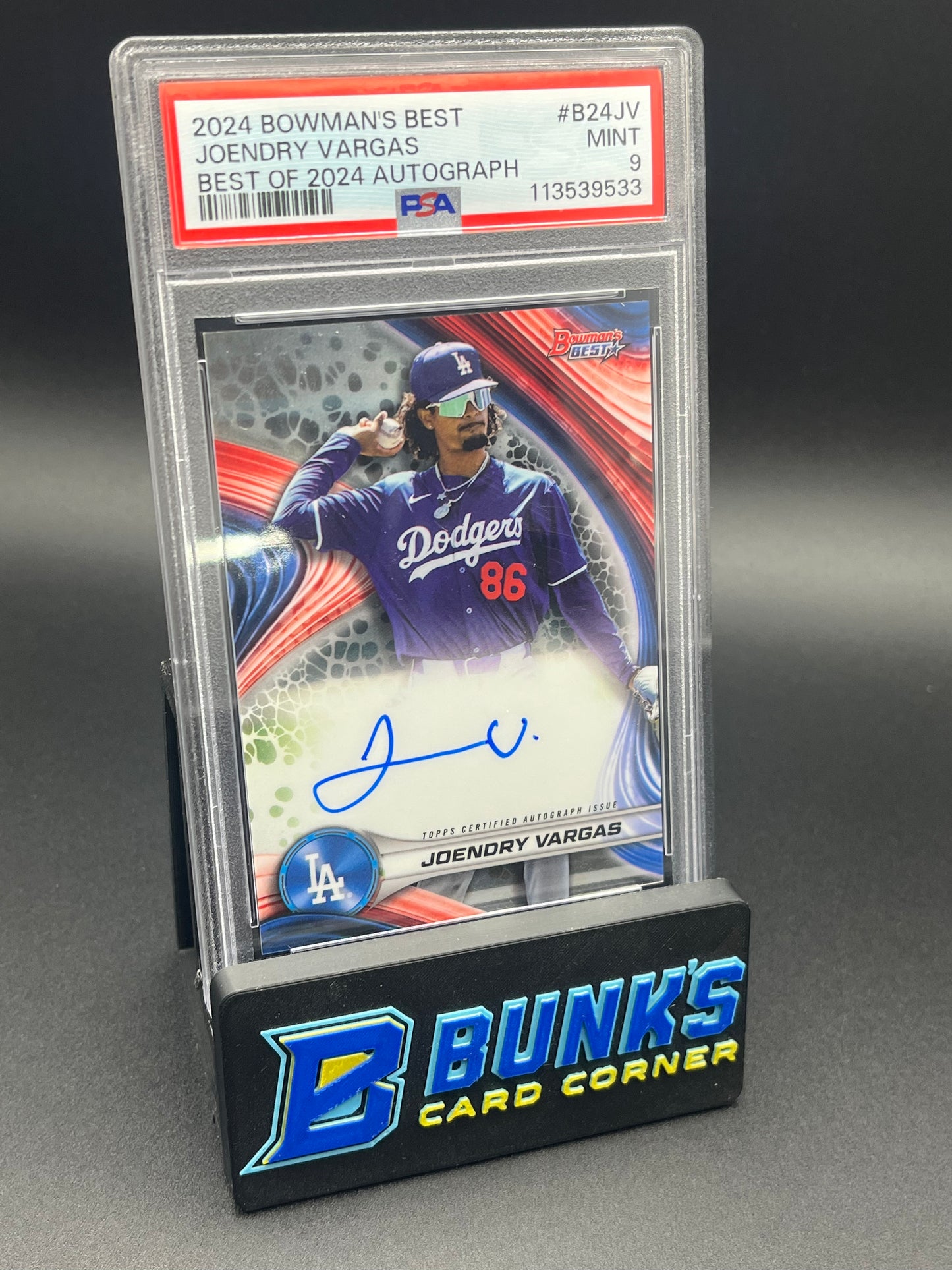 2024 Joendry Vargas Best Of 2024 Autographs PSA 9