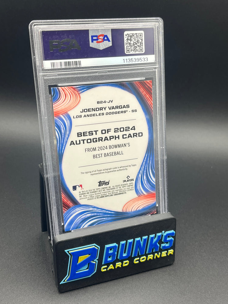 2024 Joendry Vargas Best Of 2024 Autographs PSA 9