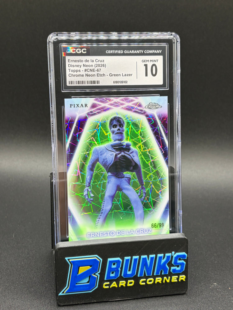 Ernesto de la Cruz Green Lazer Topps CGC 10