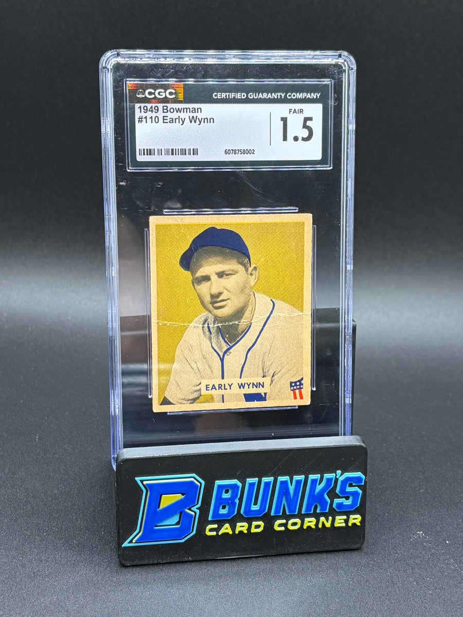 1949 Early Wynn Bowman CGC 1.5