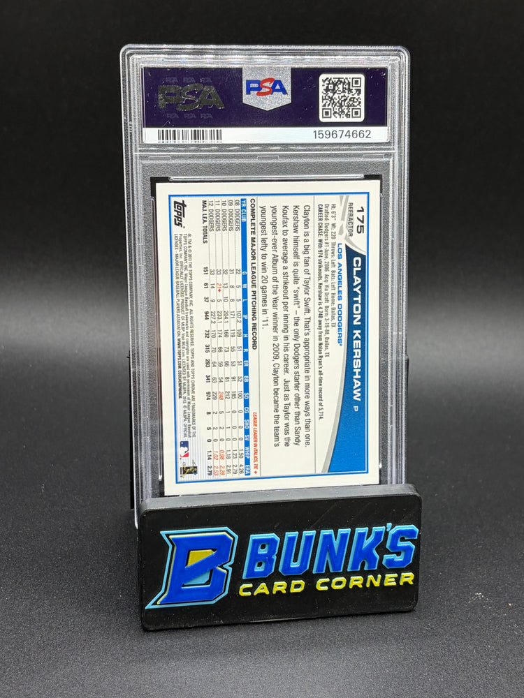 2013 Clayton Kershaw Purple Refractor PSA AU Auto 10