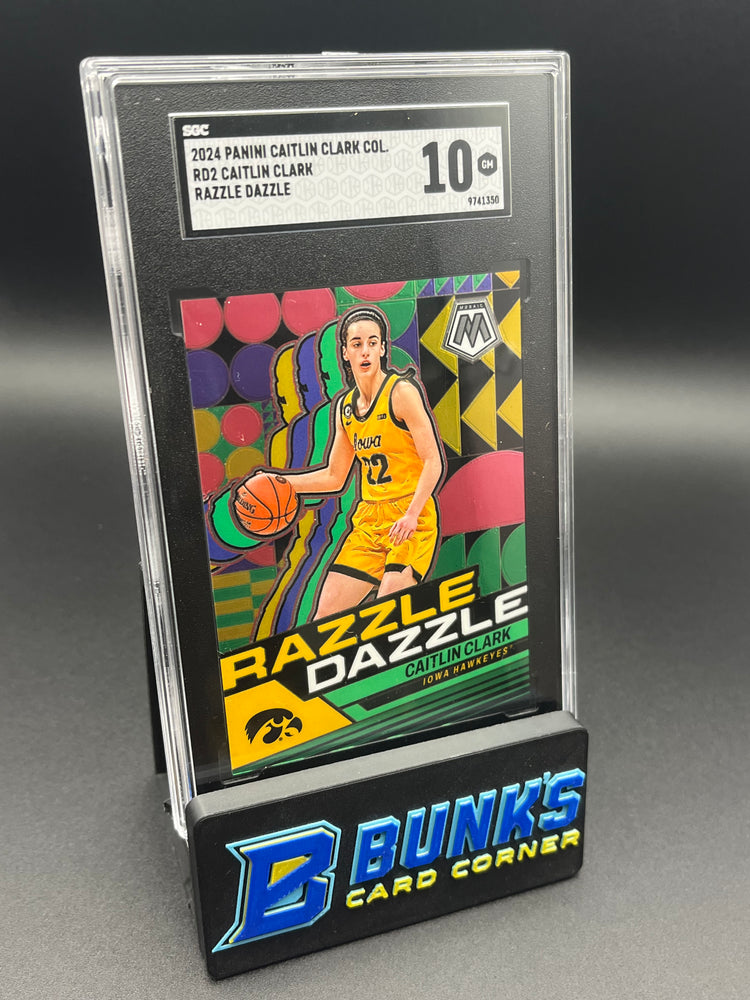 2024 Caitlin Clark Razzle Dazzle Panini Collection SGC 10